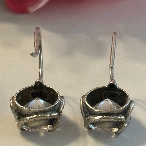 Silpada Sterling Silver ‘Center Stage’ Cubic Zirconia Earrings W1863 - Picture 11 of 14